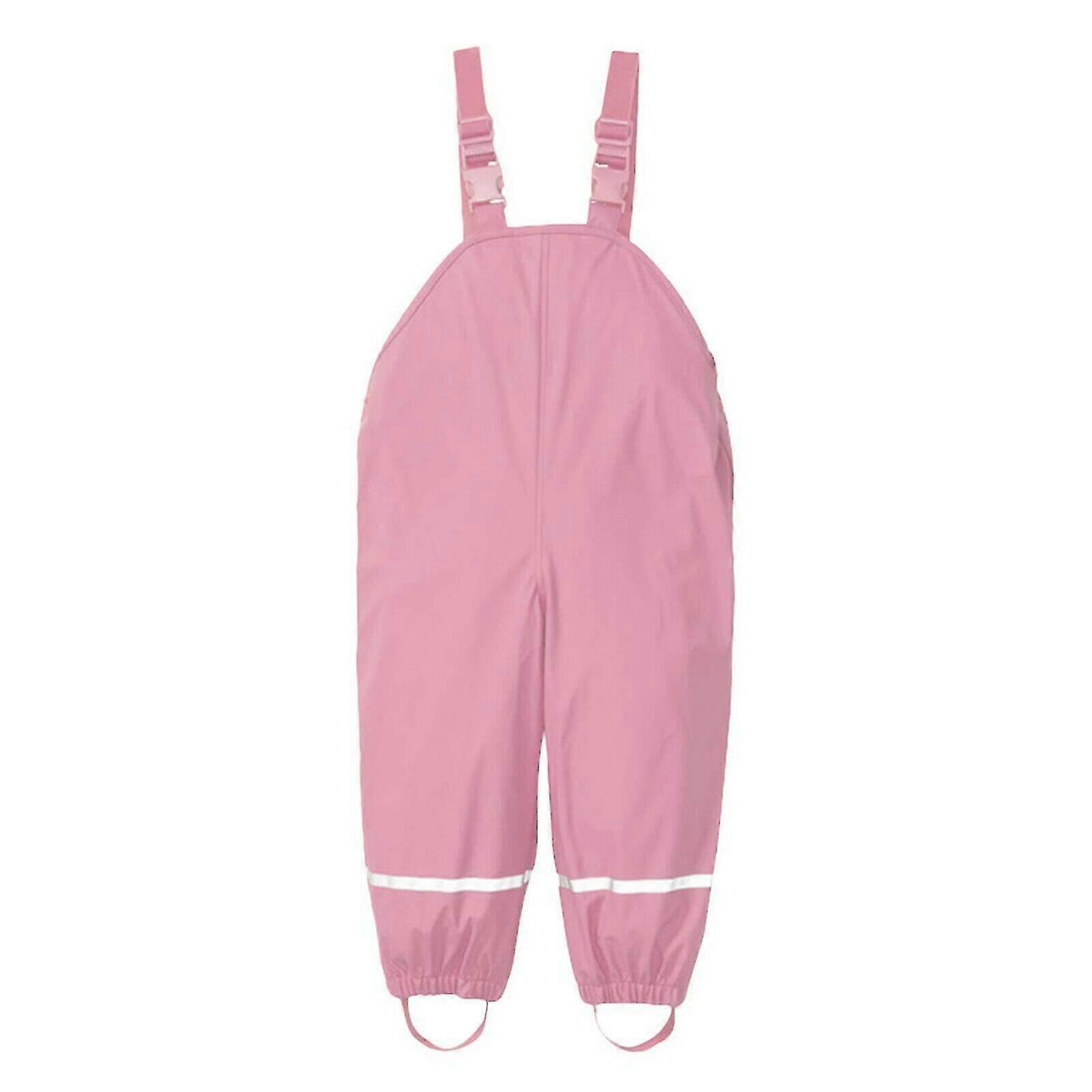 Kids Rain Dungarees Windproof Waterproof Mud Jumpsuit Clothes V