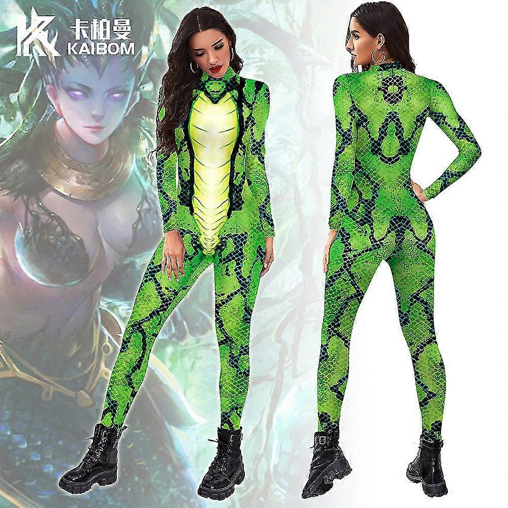 Animal Python Bodysuit Halloween Cosplay Show Costume