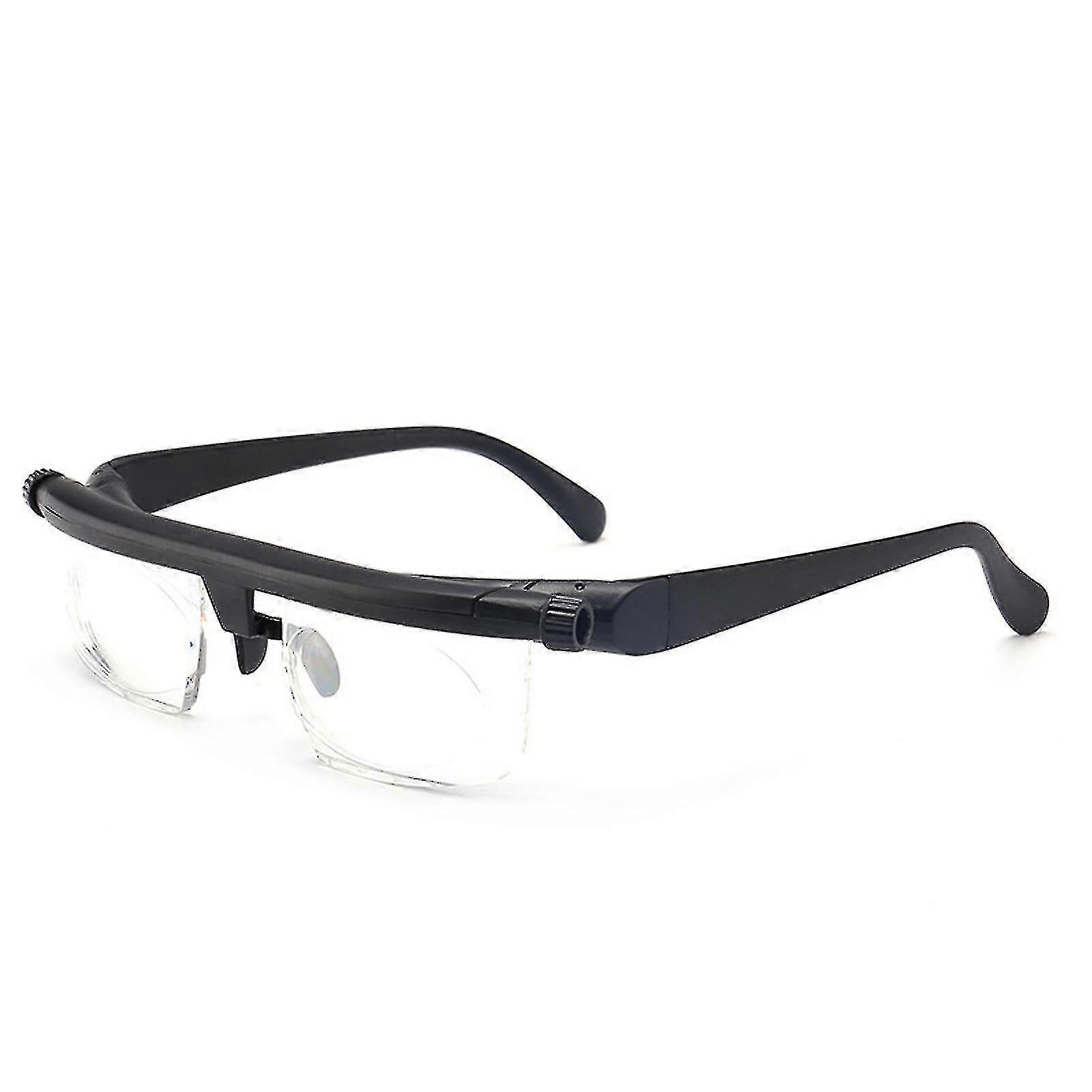 Dial Adjustable Glasses Variable Focus For Reading Distance Vision Eyeglasses