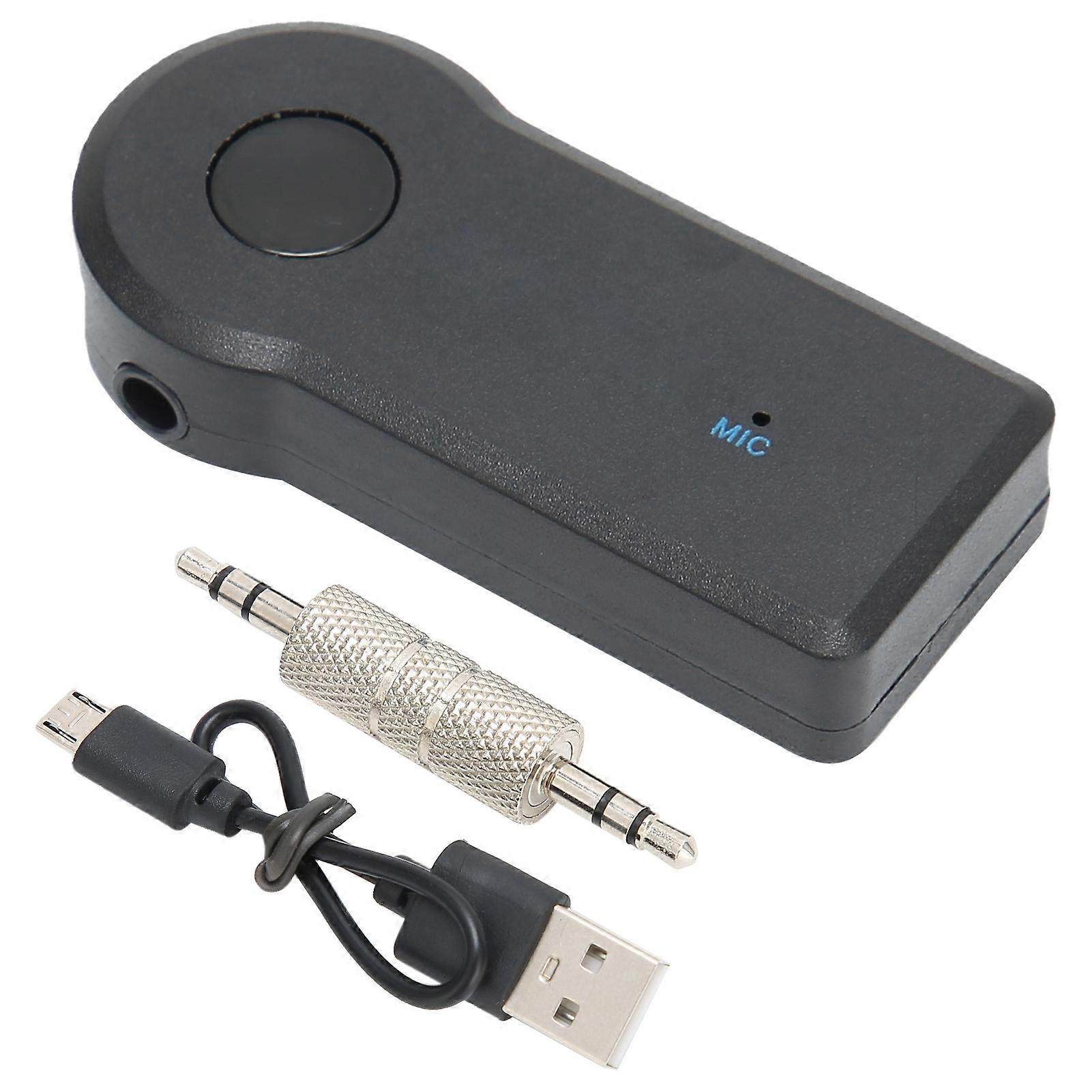Car Portable Bluetooth Music Receiver Mini Wireless Audio Adapter 3.5MM Aux for Phone