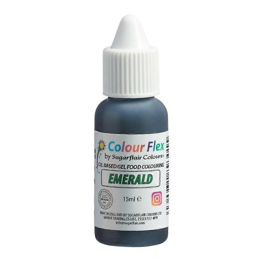 Sugarflair Colour Flex Oil Based Food Colouring Gel 15ml - Emerald