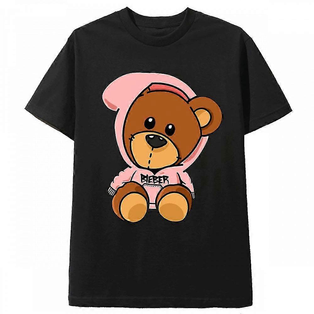 Bieber Bear Black Tee Shirt Justin Bieber