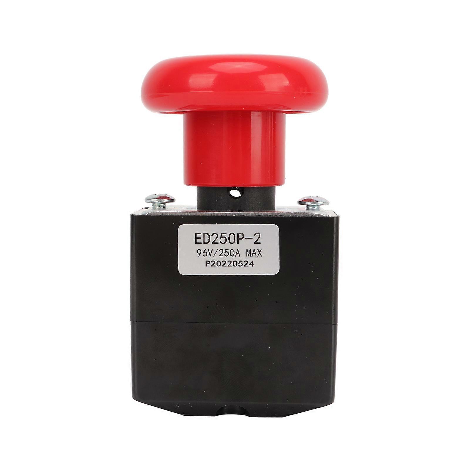 Emergency Stop Switch Metal Alloy Stop Button Replacement for Most Forklifts 96V 250A 