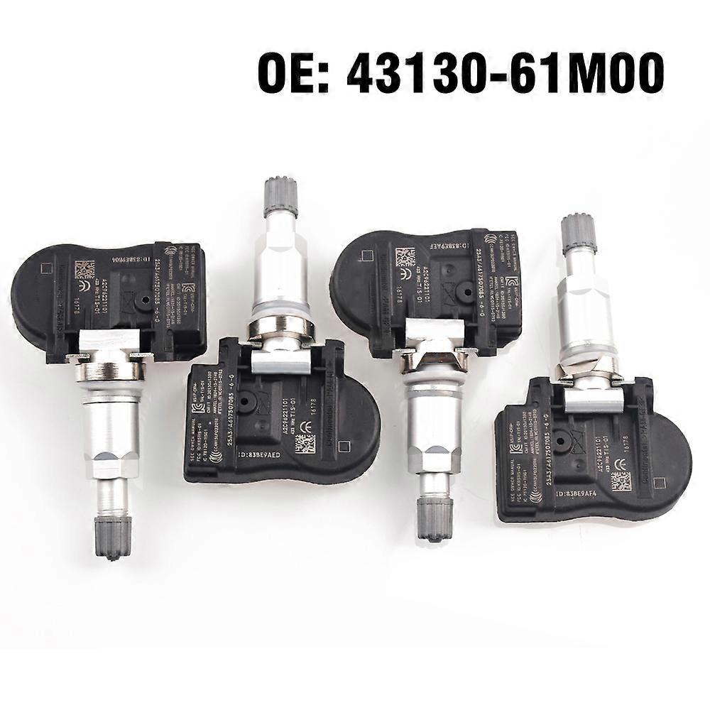 4 st Bil Däck Tryckmätare Sensor TPMS för Suzuki Alto Carry Van Ignis Swift Sport Vitara