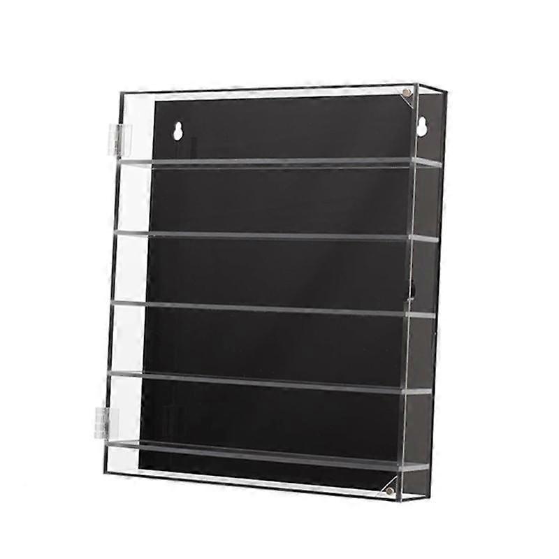 5 Tier Acrylic Display Box Cabinet Collectibles with Shelves Clear Organizer