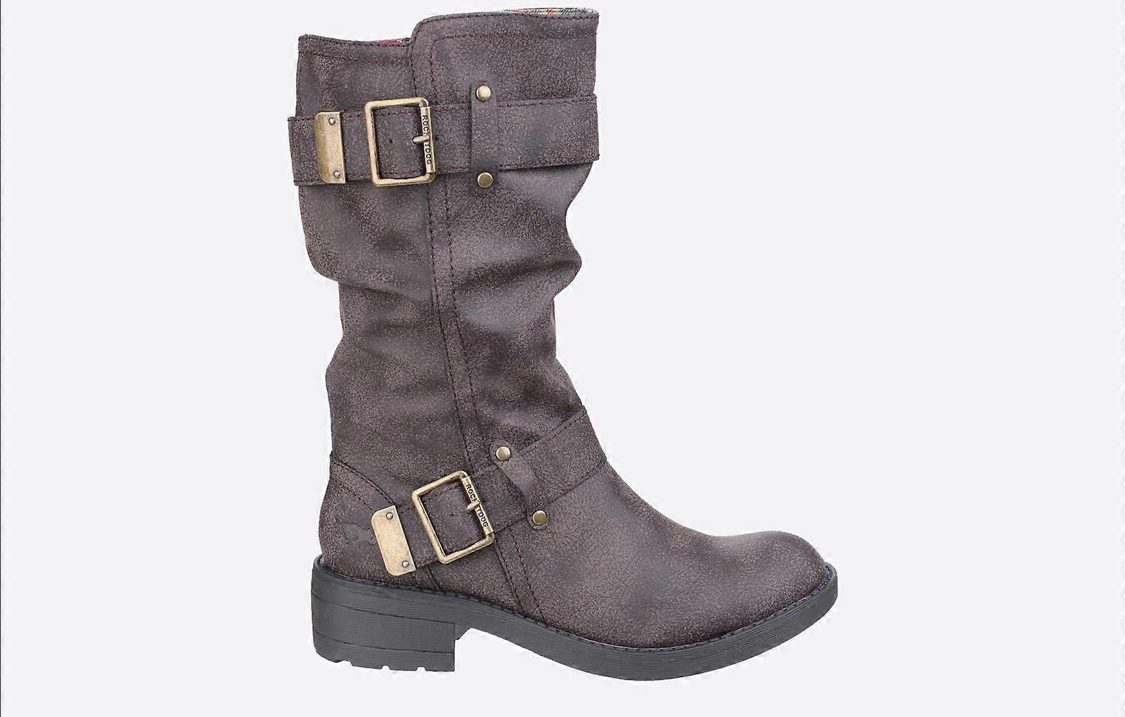 Rocket Dog Trumble Biker Boots Brown