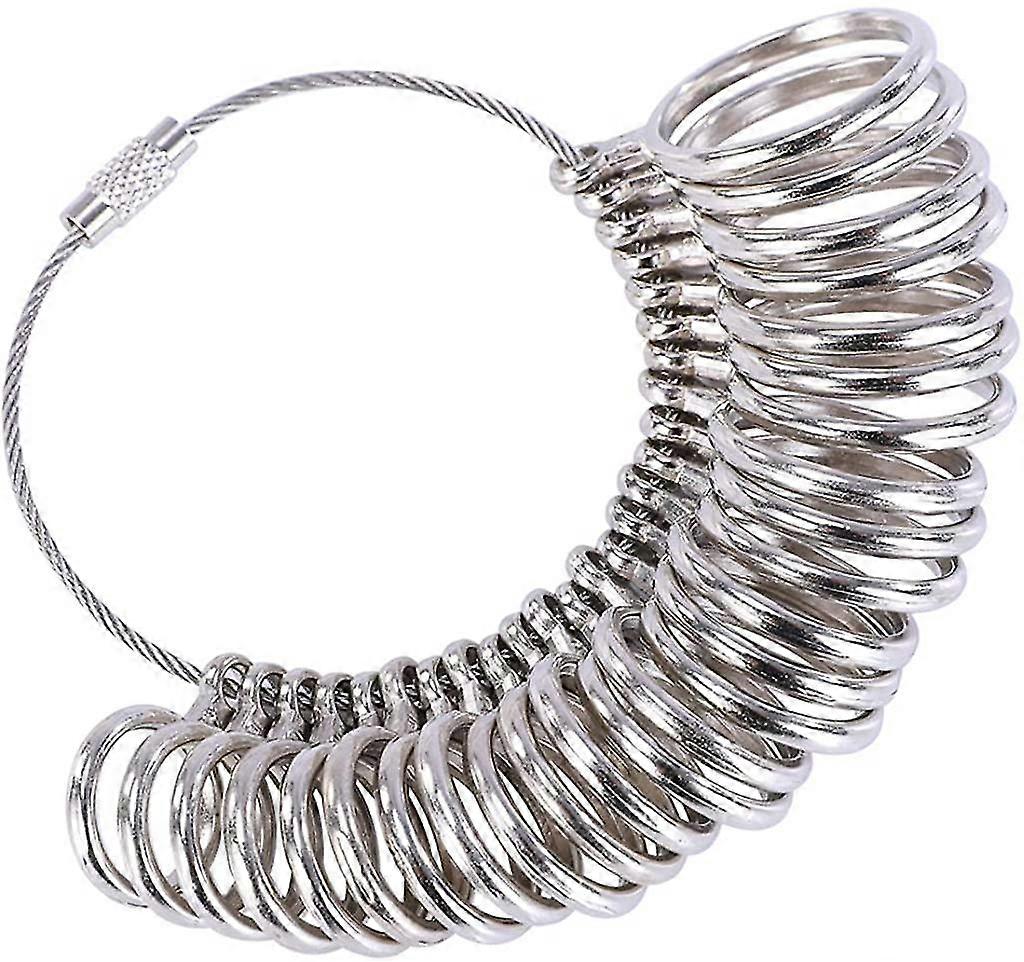 Ring Sizer Gauge Set Metal Ring Measure Tool Finger Sizing Tools Rings Size