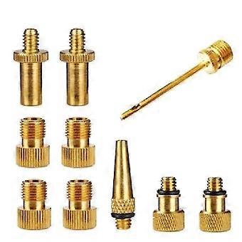 21PCS Bicycle Pump Adapter Kit – Presta Schrader Valve Tools, Ball Needles & Nozzles For Sports Balls, Balloons, Air Compressors