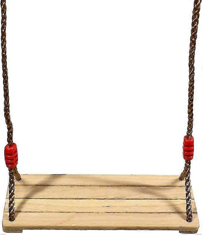 2024 Wooden Swing Swing Children Adults Wooden Swing Seat With Adjustable Ropes For Tree Playground Outdoor Indoor V7110a