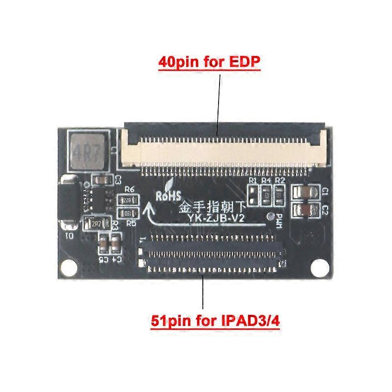 Ipad 3 4 Adapter Board Edp 40pin To Ipad 3/4 51pin 9.7inch Display Converter
