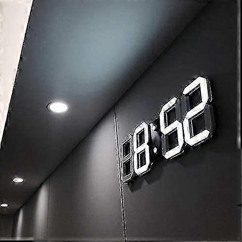 14.8'led Clock, Remote Control With Multi-function, Auto Brightness Large Digital Clock Wall