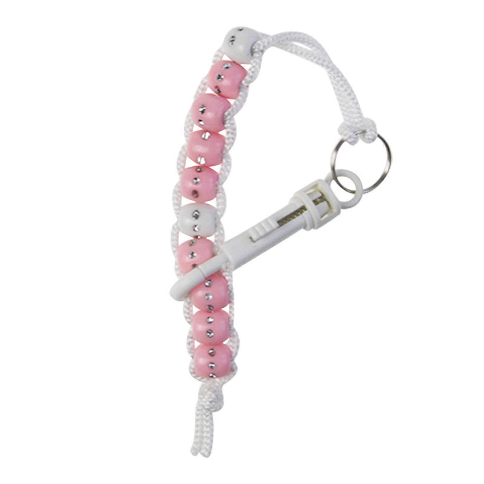 Pink Golf Beads Counter Golf Rhinestone Bead Score Counter Stroke Tracking Score Counter With Clip Golf Accessories B