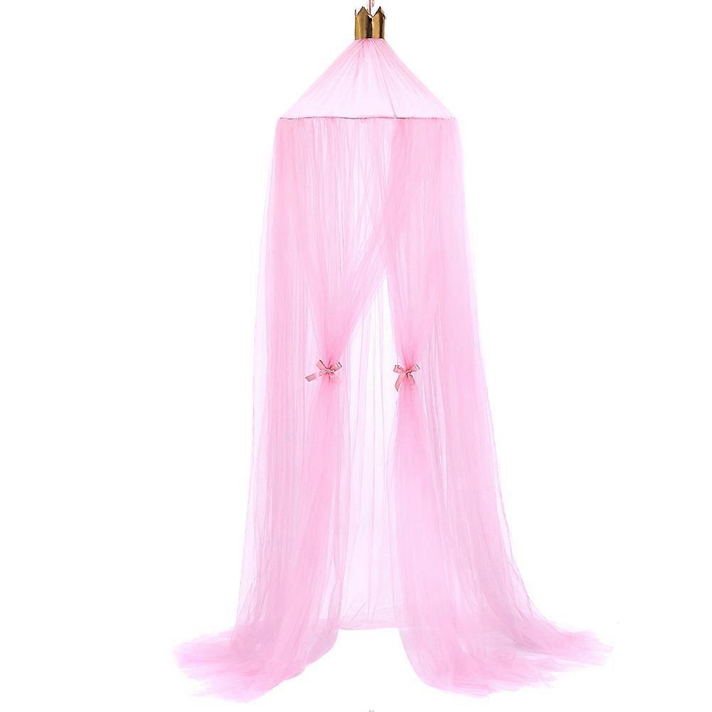 Round Mosquito Net Bed Canopy Play Tent Bedding Hanging Curtains Lace Dome Netting