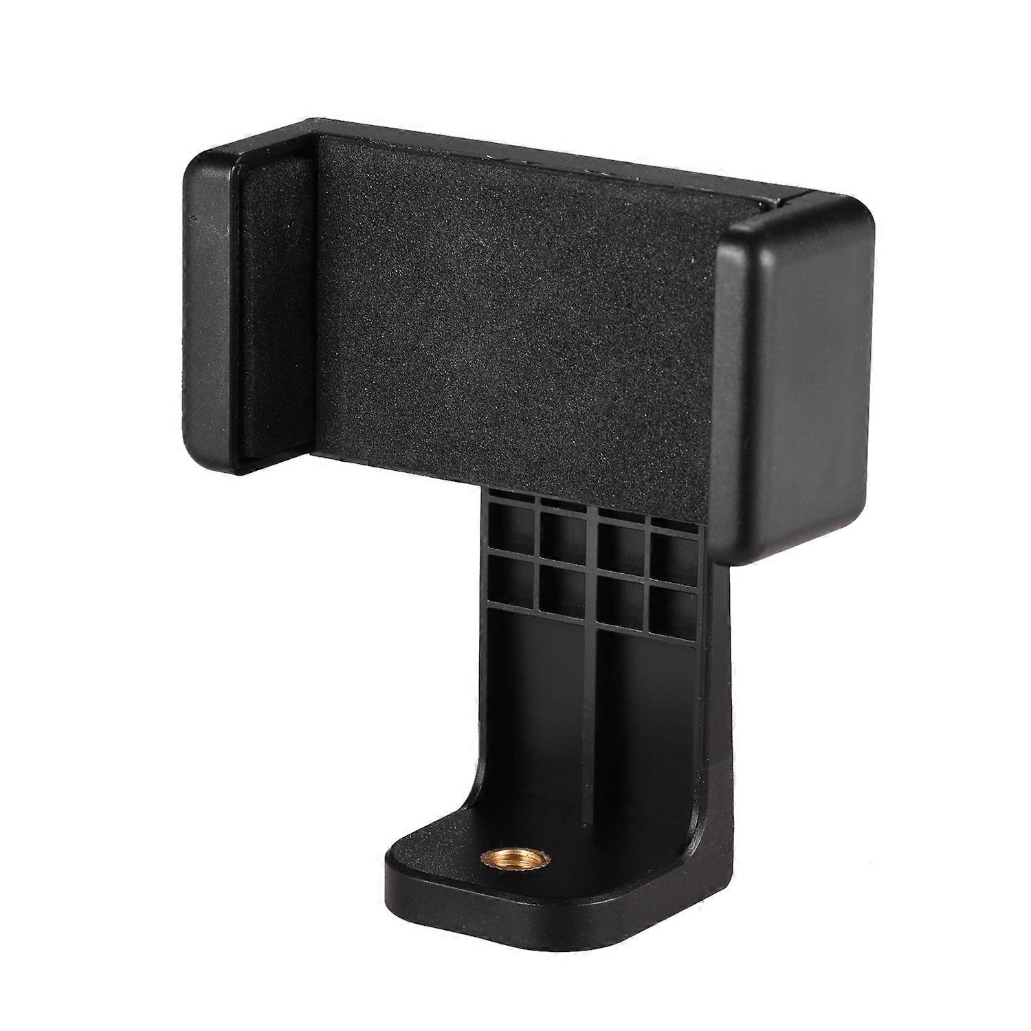 Smartphone Clamp Holder Phone Mount Adapter Phone Clip for Tripod Selfie Stick with Detachable Clamp 360 Rotatable with Three 1/4 Thread Compatible wi