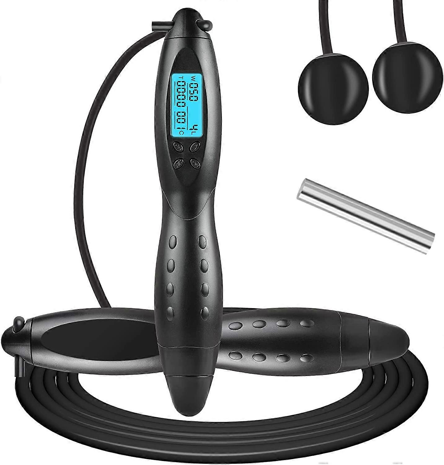 Jump Rope,Digital Time Setting Jump Rope with Counter for Indoor and Outdoor Exercise