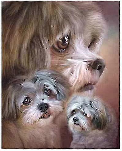 لطيف الكلب الماس اللوحة كيت للبالغين، 5D الحفر الكامل دي الفنون والحرف اليدوية بلينغ العمل الفني ديكور هدية مجموعة مع الأحجار الكريمة حجر الراين الكريستال