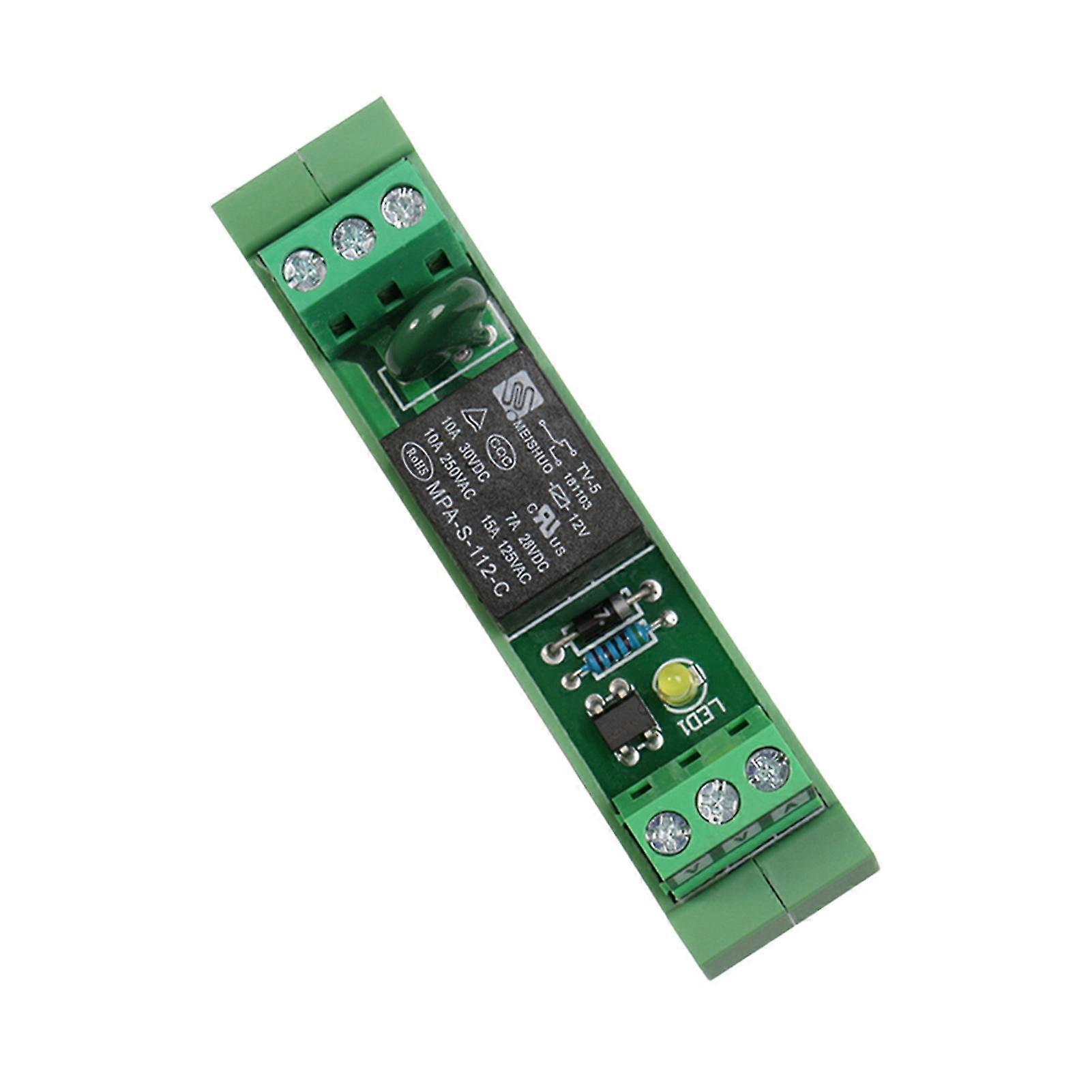 Mini One Channel Relay Module Rail Mounted Pluggable Relay Modules Circuit Accessory Circuit Fitting