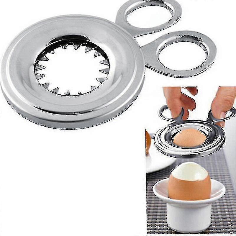 Egg Cutter Stainless Steel Boiled Egg Shell Topper Egg Opener Kitchen Gadget Egg Tool