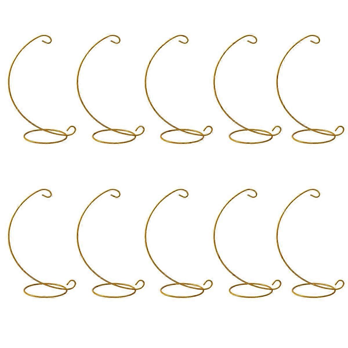 10Pcs Retro Iron Holders Ornament Hanging Display Stand Plant Mini Landscape Supporter L Shape Hold