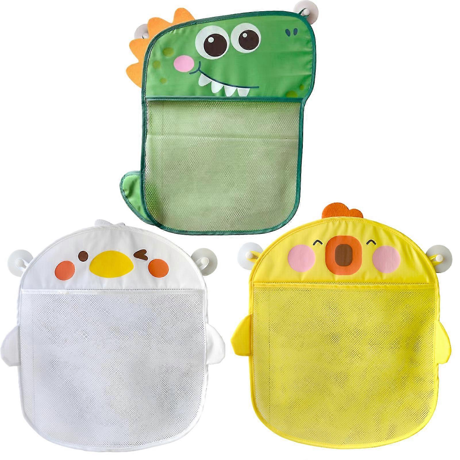 3pcs Toy Organizer For Kids With Strong Hooks Dinosaur Cute Portable Practical