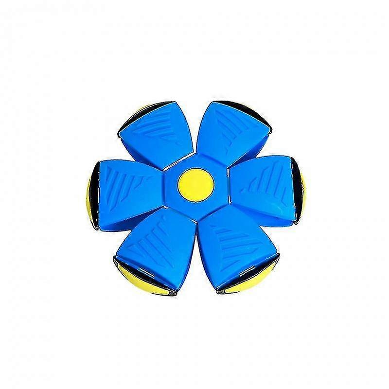 Wabjtam Kids Flying Ufo Flat Toss Ball No Led Light Toys 1 Piece, (1 Piece - Blue)