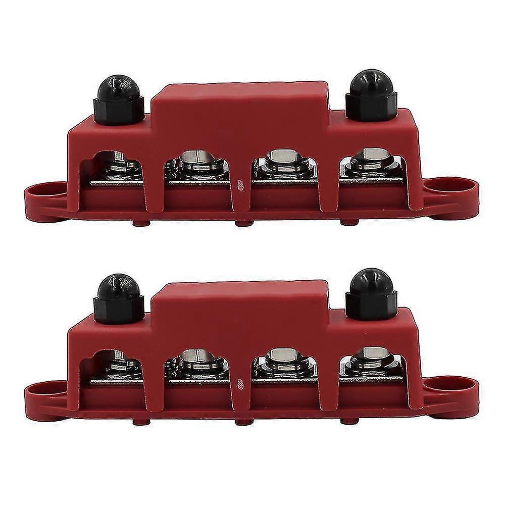 2pcs Distribution Block Busbar Box Car Rv Cable Organizer Box M8
