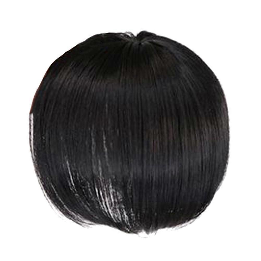 Peruca de Topper de Cabelo Humano com Bangs Aumentar a Quantidade de Cabelo A