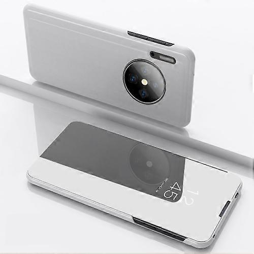 For Huawei Y9a 2020/Enjoy 20 Plus Plated Mirror Horizontal Flip Leather Phone Case