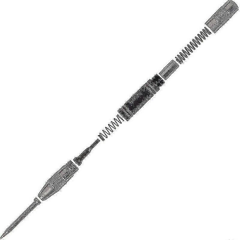 5" Automatic Hole Punch Spring Loaded Adjustable Tension With 2pcs Replacement Tips -