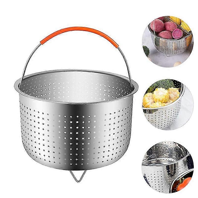 Small Size Stainless Steel Steaming Basket Scalding-proof Steaming Cage Multi-functional Fruit Clea