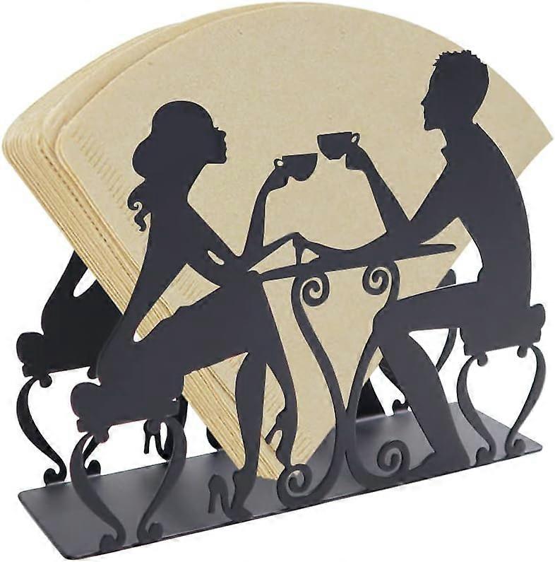 Coffee Filter Holder Stand - Stainless Steel Storage Rack For Cone, Square & Flat-Bottom Filters