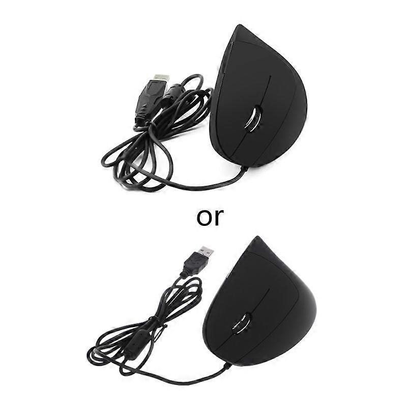 Wired Left Hand Vertical Mouse Ergonomic Gaming Mouse 1600 DPI Optical Mice