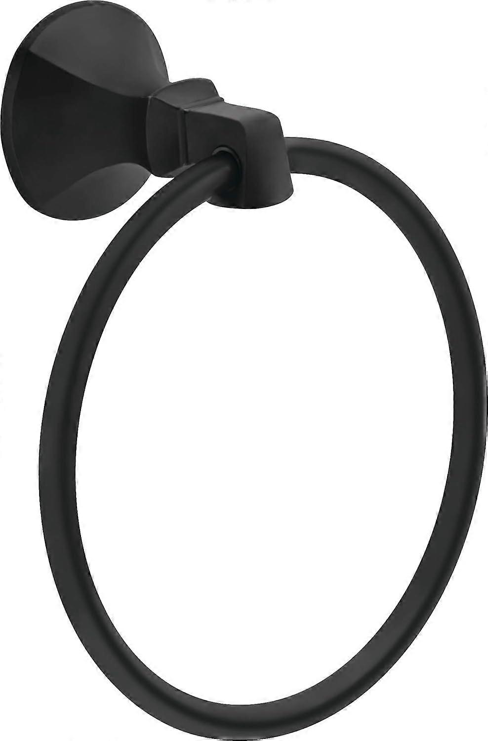 Faucet 76446-BL Ashlyn Towel Ring, Matte Black
