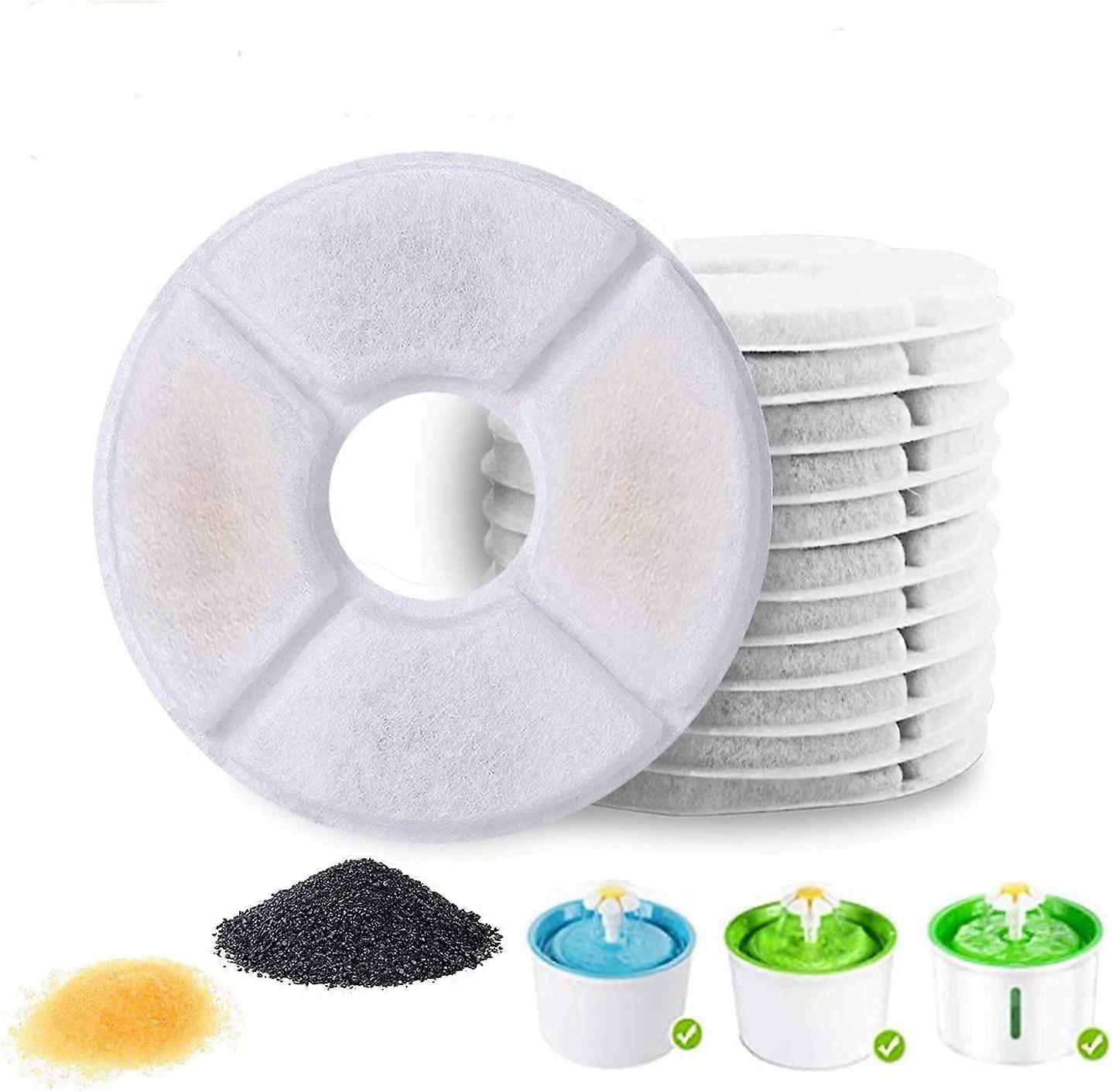 cat water fountain filters for flower fountain, Pet Fountain Replacement Filter, Activated Carbon Replacement Filter, for 1.6L Flower Fountains and Mo