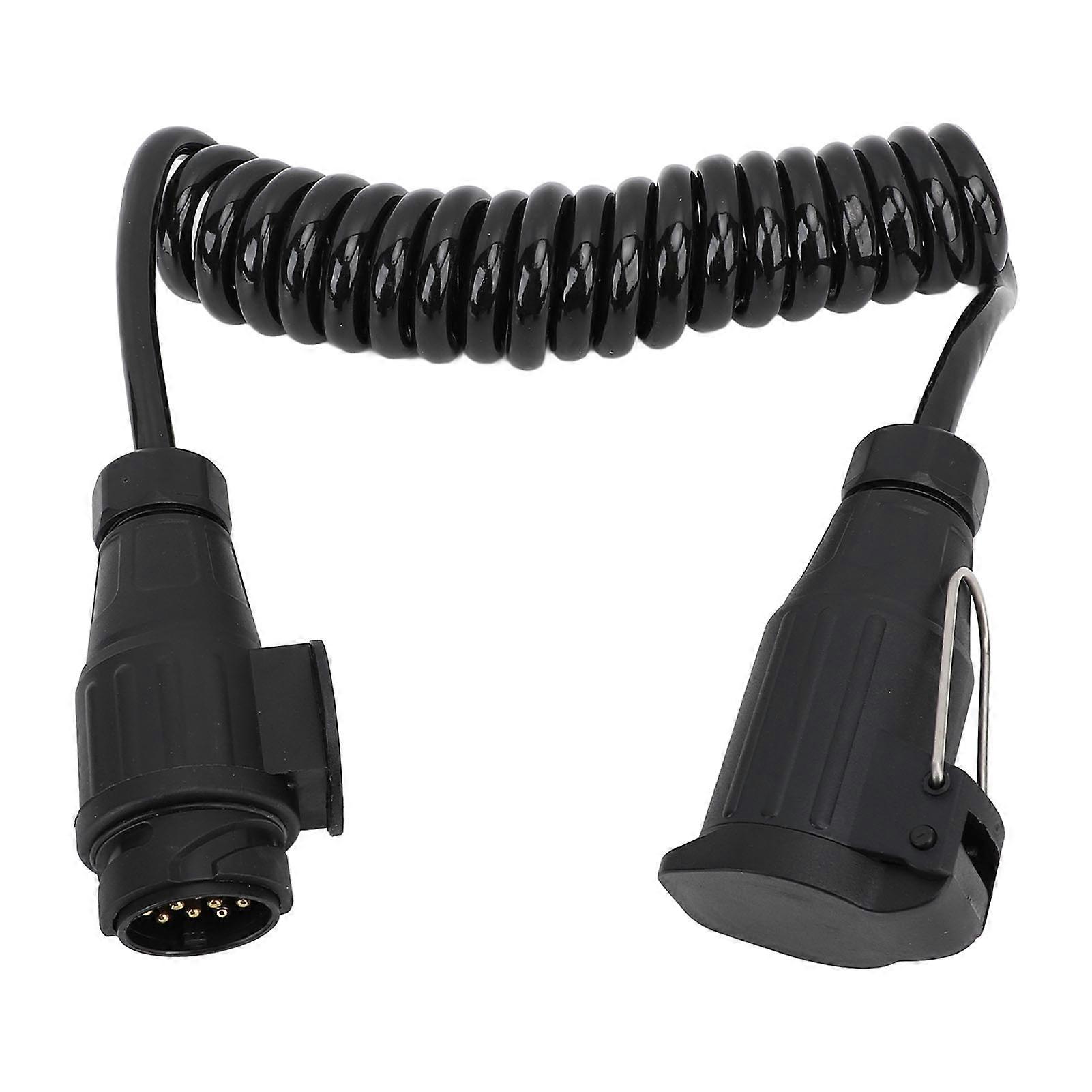 13Pin to 13Pin Trailer Wiring Connector 13 Way Round Extension Plug Adapter for Trailer RV Caravan Boat