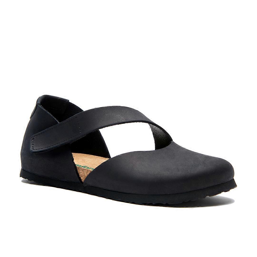 Leather Flats With Cork Footbed