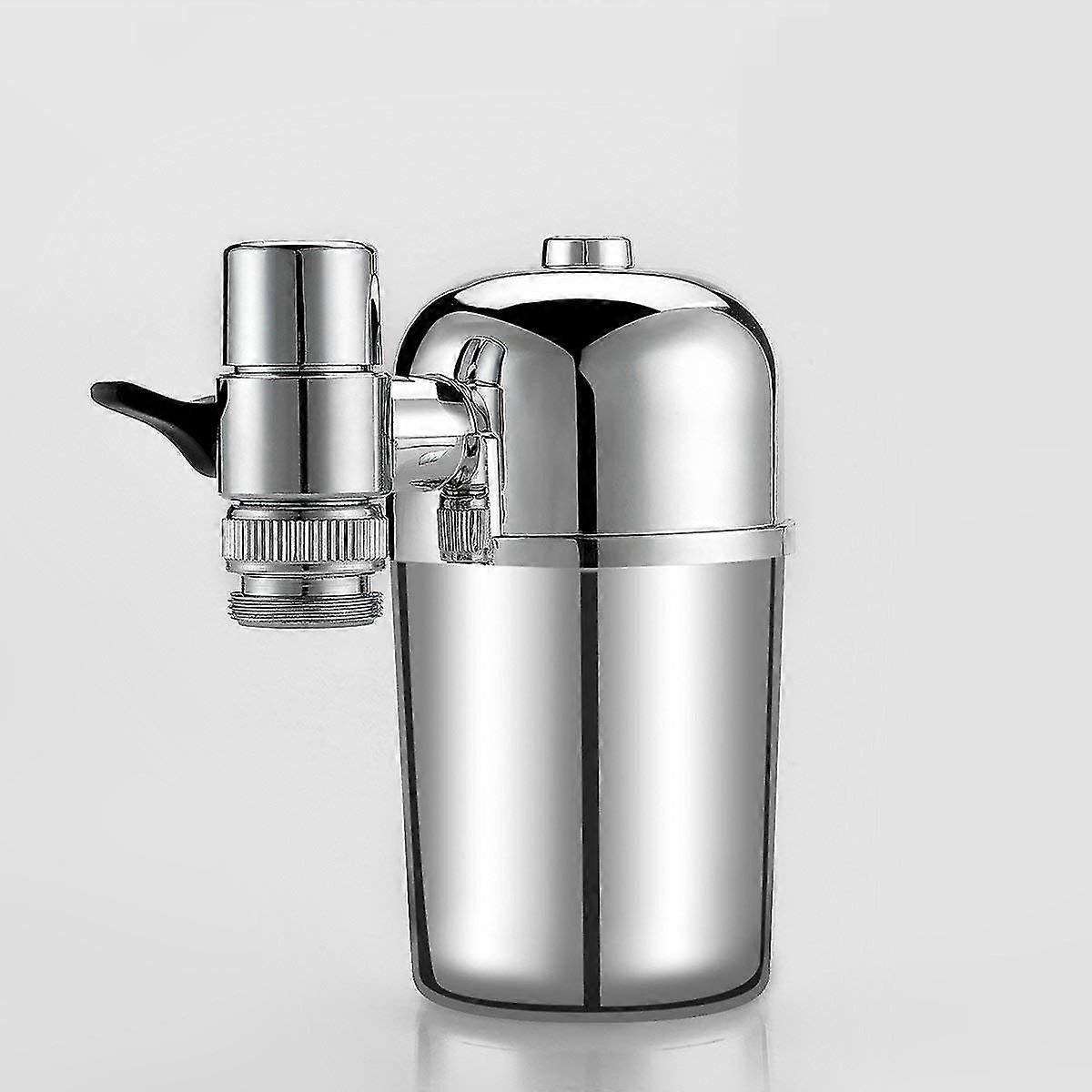 Faucet Water Filter Stainless-steel Reduce Chlorine, Chrome, Vertical