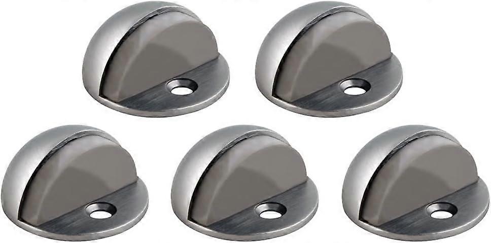 5-Pack, Dome Door Stop,  Satin Nickel