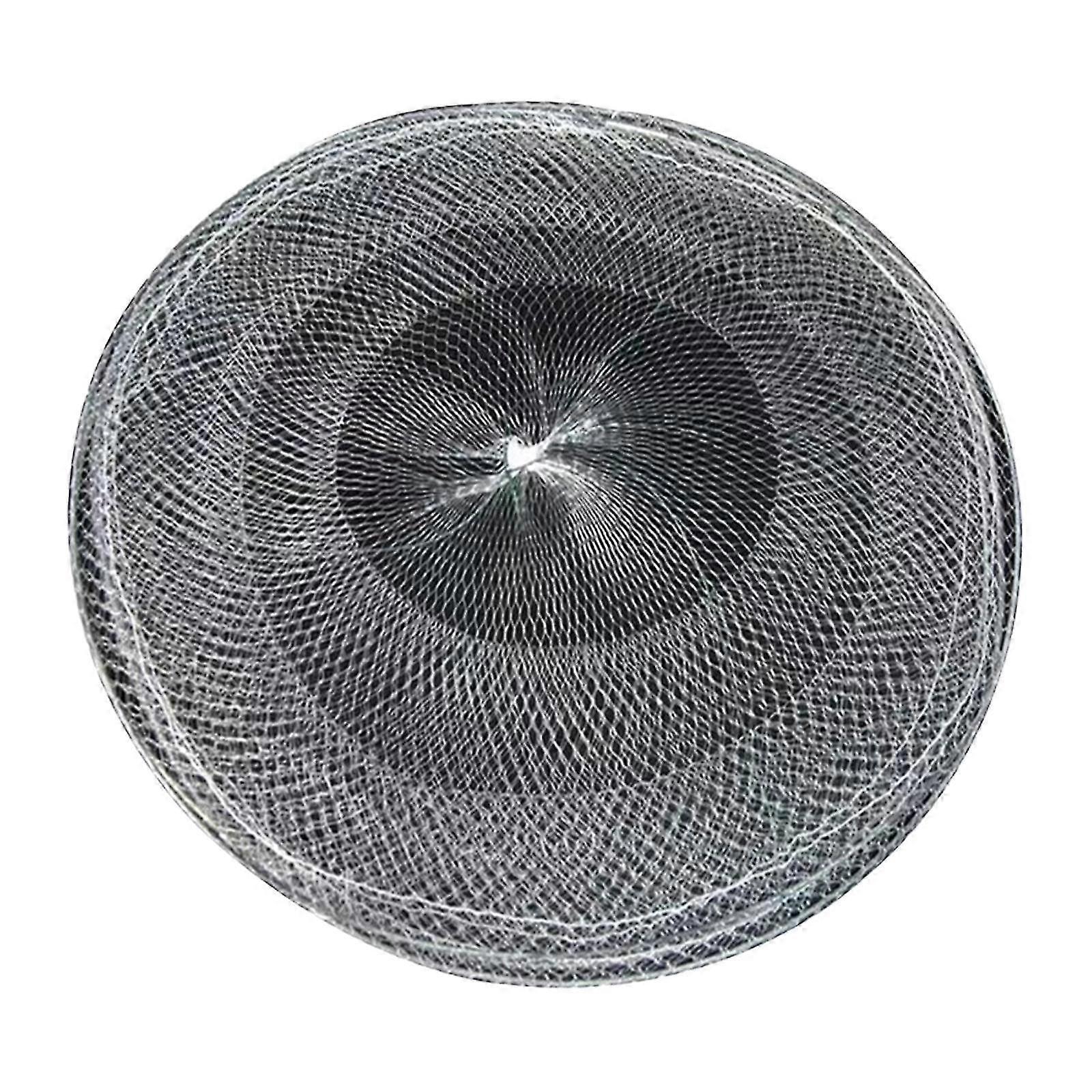 Fishing Net Hand Casting Cage Mesh Trap Convenient Foldable Crab Net Fishing Trap Net for Minnow Crayfish Fishing Accessories