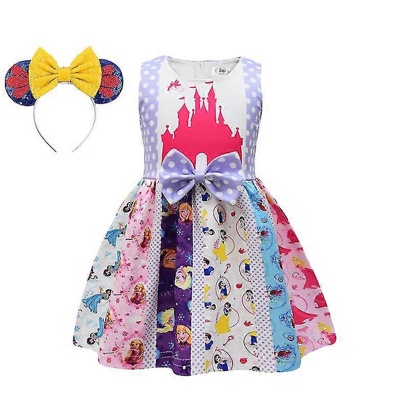 open lace back dress Skeleton Princess Dress For Girls
