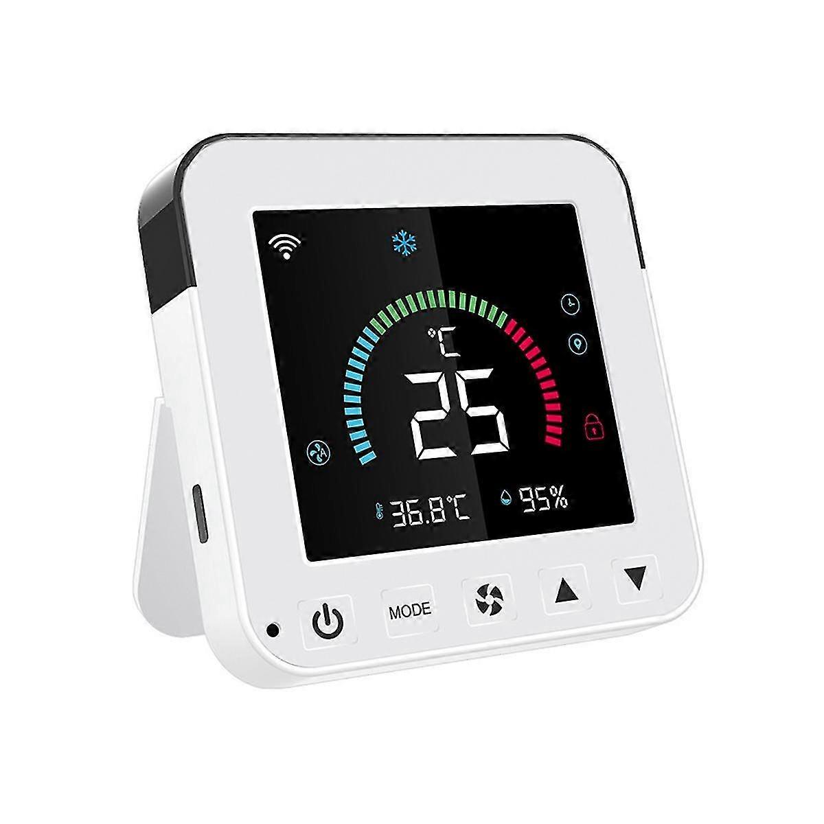 Tuya Smart Life Ny Wifi Termostat DC5V Klimaanlæg Timer Temperatur Fugtighedssensor LCD Touch Screen Controller