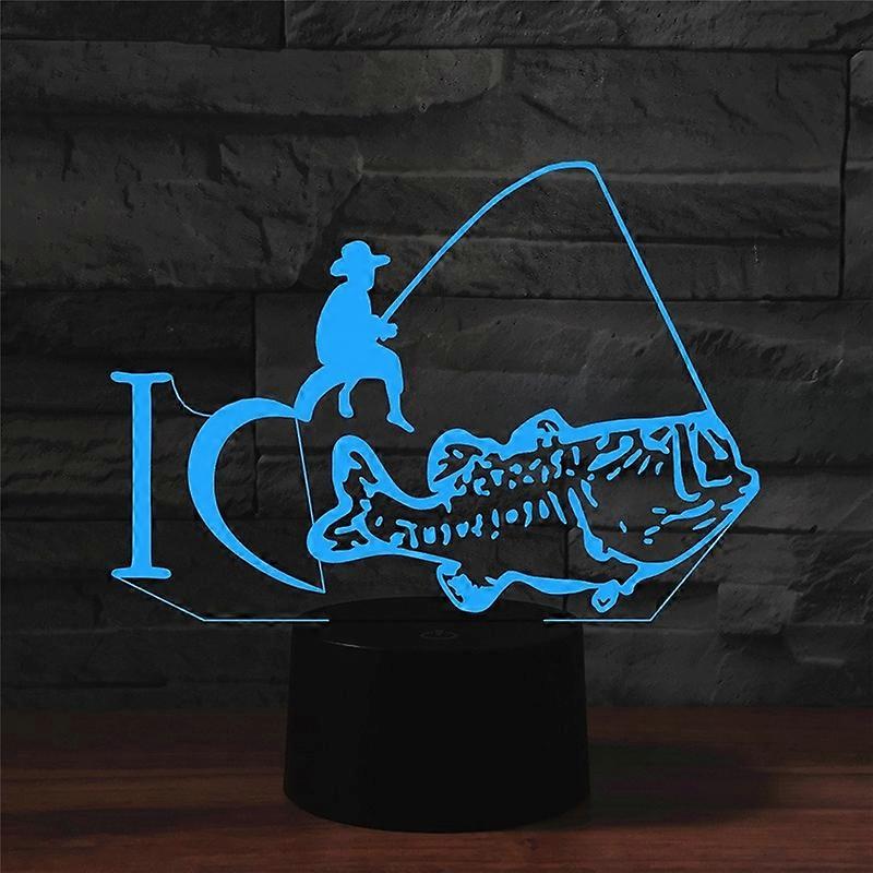 Fishing Shape Table Lamp, USB & Battery Version