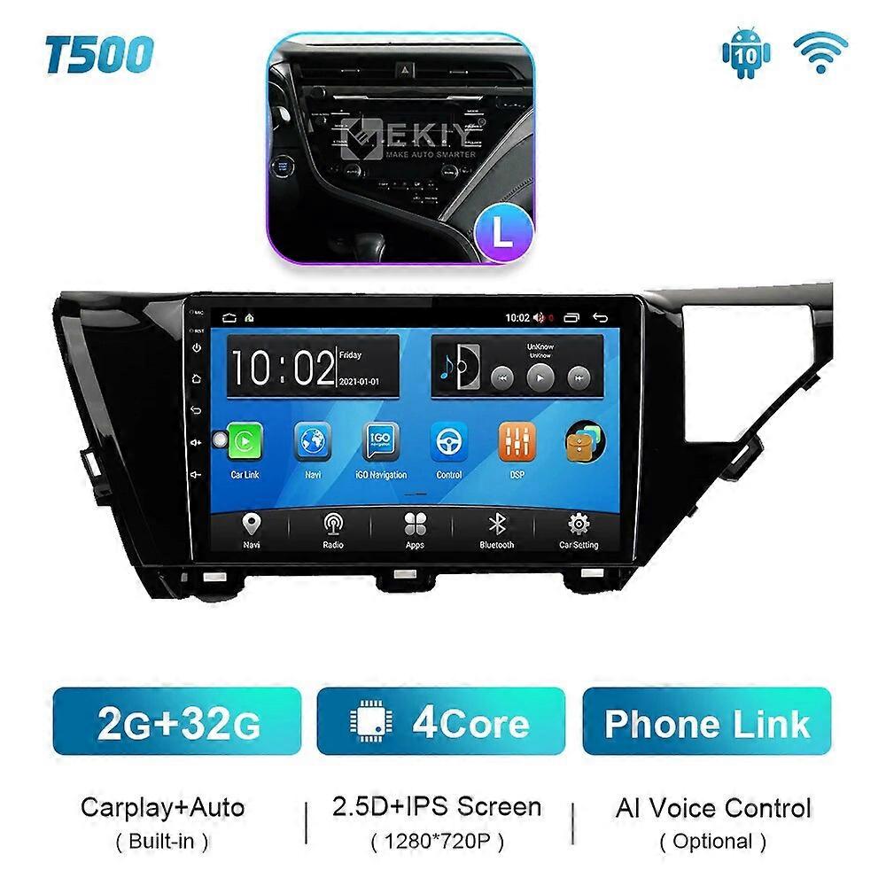 T900 Für Toyota Camry 8 XV 70 2017-2020 LHD RHD Android 10 Autoradio Multimedia Video Player GPS Navigation Auto Carplay 4G