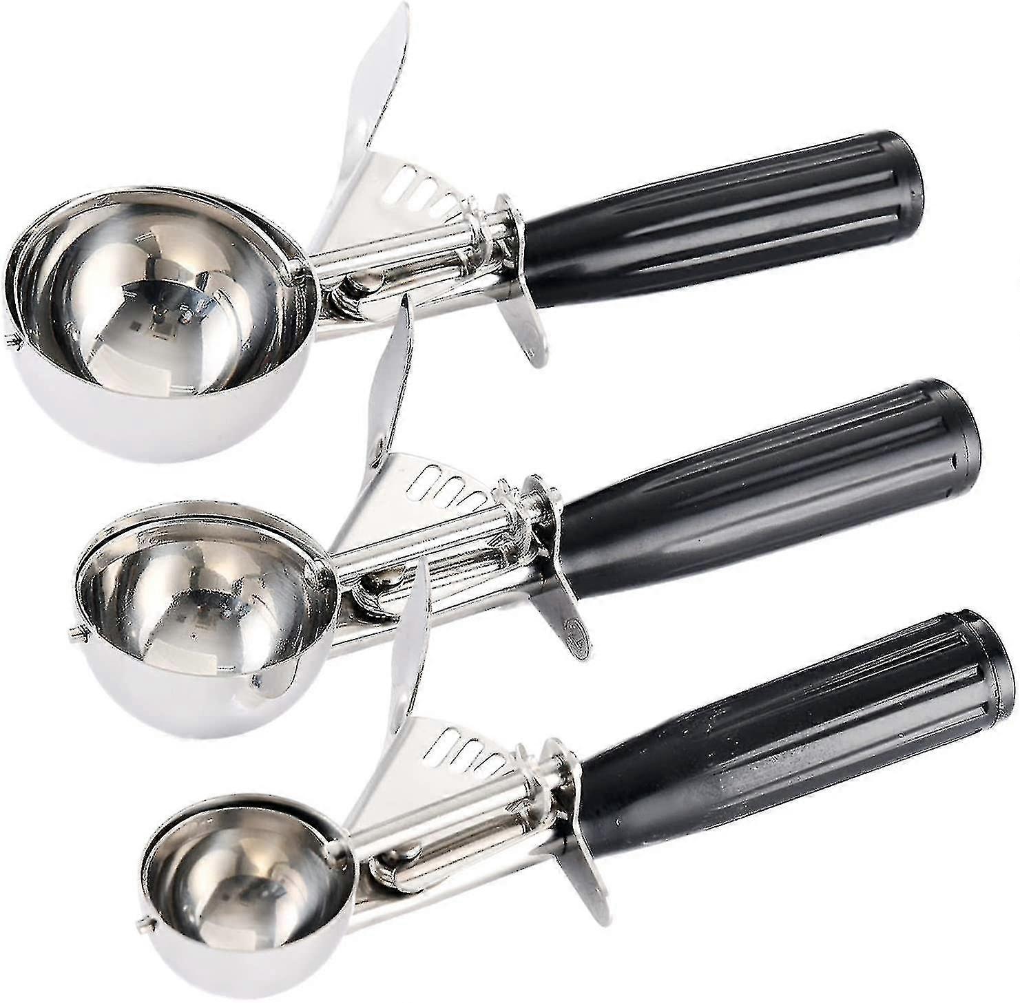 Cookie Scoop,ice Cream Scoop,cookie Dough Scoop With Trigger Lever And Comfort Grip Handle,stainless Steel High Quality