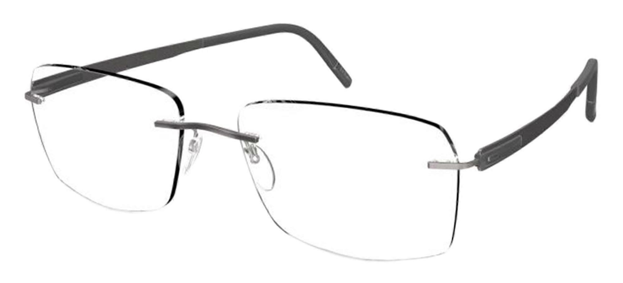 Eyewear Frames Silhouette BLEND 5555/KR SMOKY BLACK 55/17/0 Man