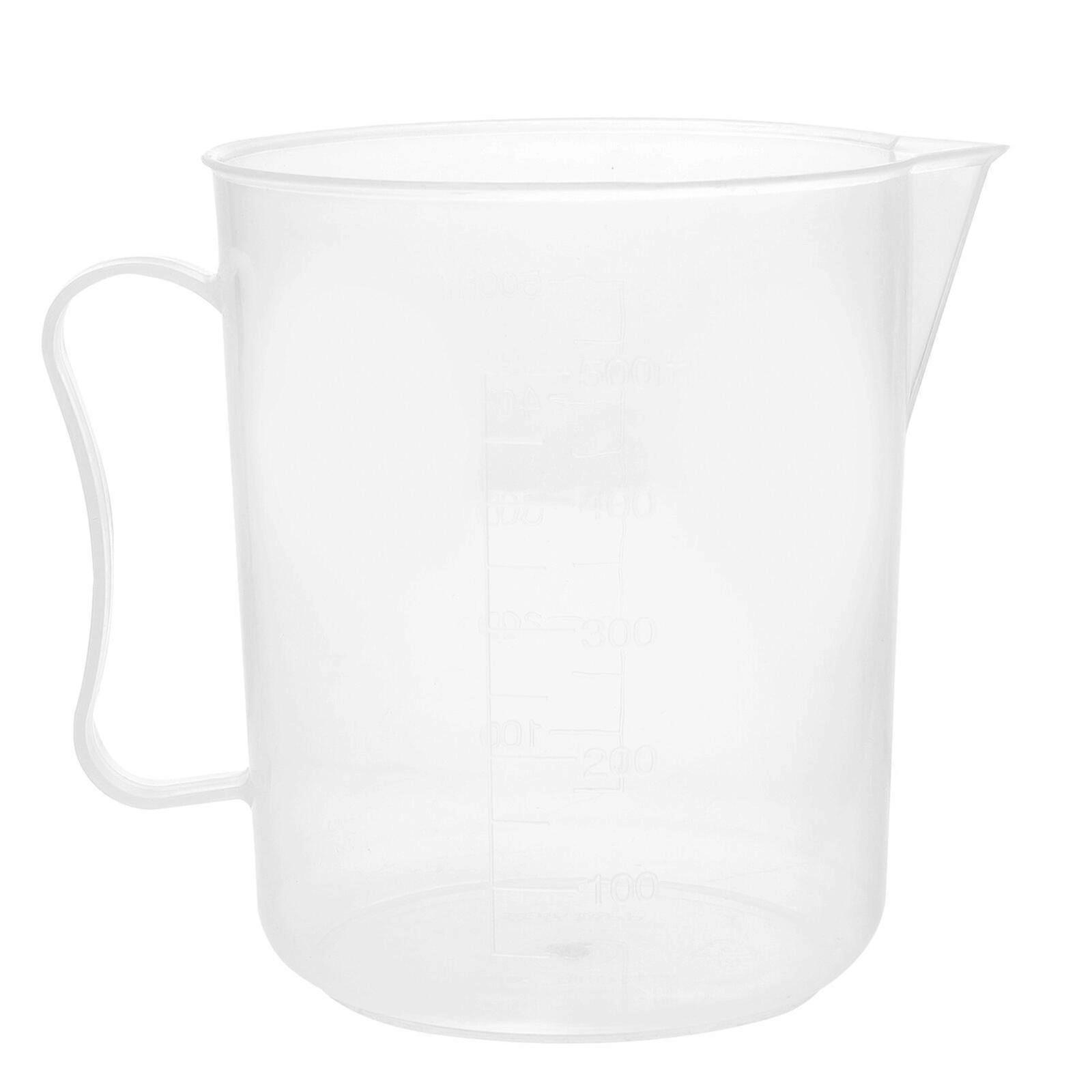 500ml Sacle Cups Plastic Measuring Cups Transparent Volume Measurement Tools