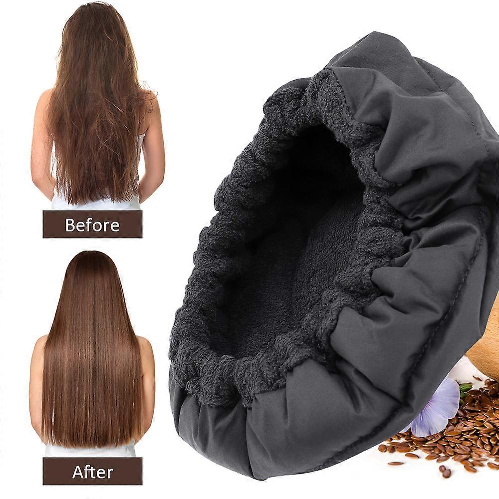 Heat Cap for Deep Conditioning,100% Natural Flaxseed Thermal Cap