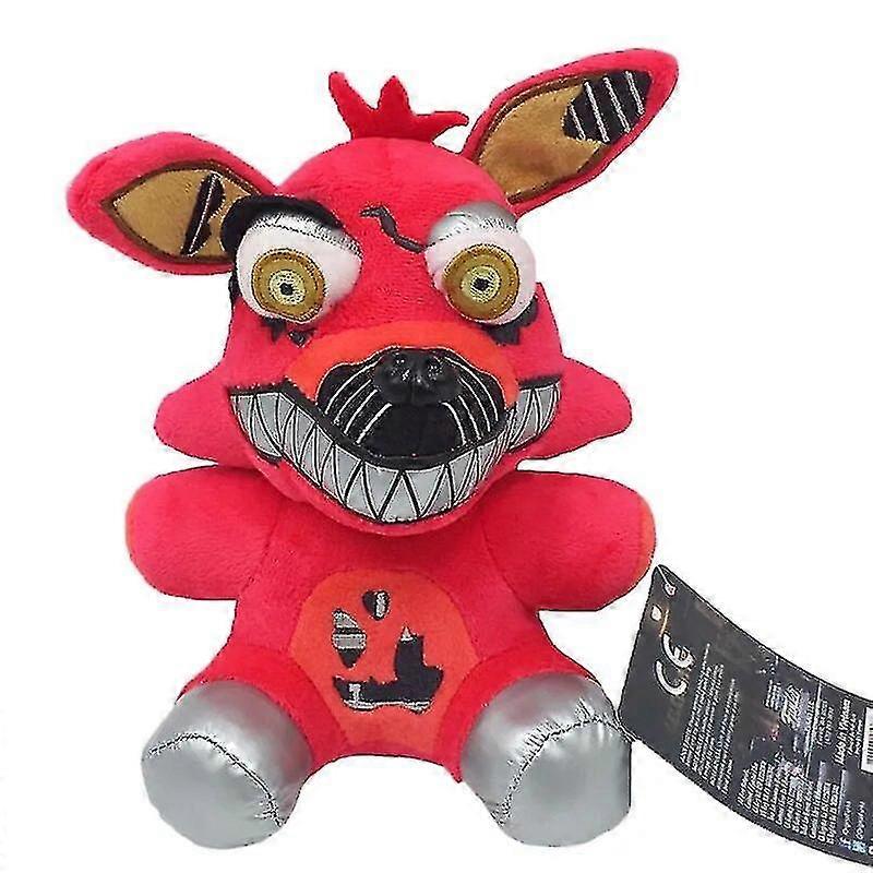 Uiuoutoy Peluche Foxy 25 Cm (o 17-30 Cm) - Circus Baby Funtime Foxy Golden Bear - Morbido Pupazzo Per Bambini, Regalo Compleanno