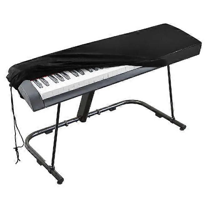 Protective Cover for 61 Key Piano Keyboard, Electronic Keyboard Dust Cover for Yamaha Alesis Casio Roland Digital Piano Synthesizer - Black Stretch Ve