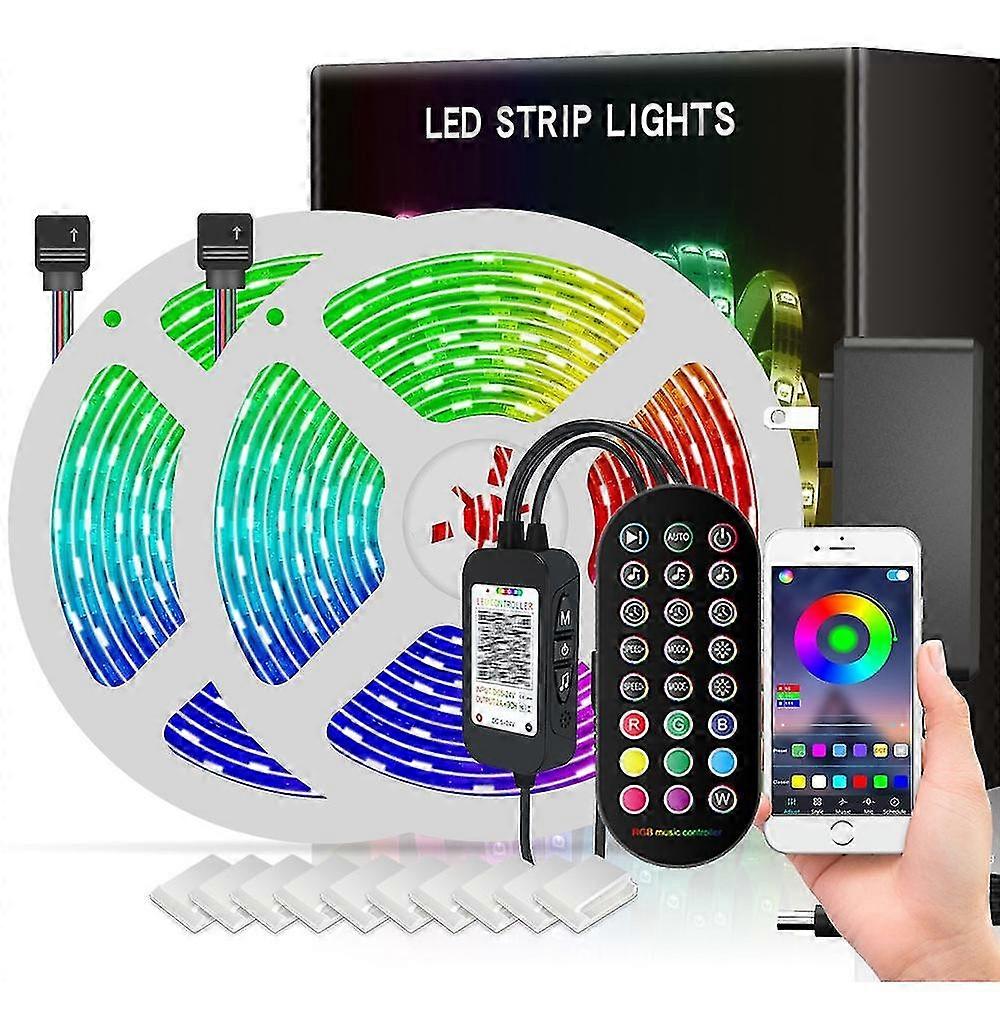 ティラデルーセスは、アプリBluetoothコントロール5050 Rgb 20メートル(2x10メートル)を主導